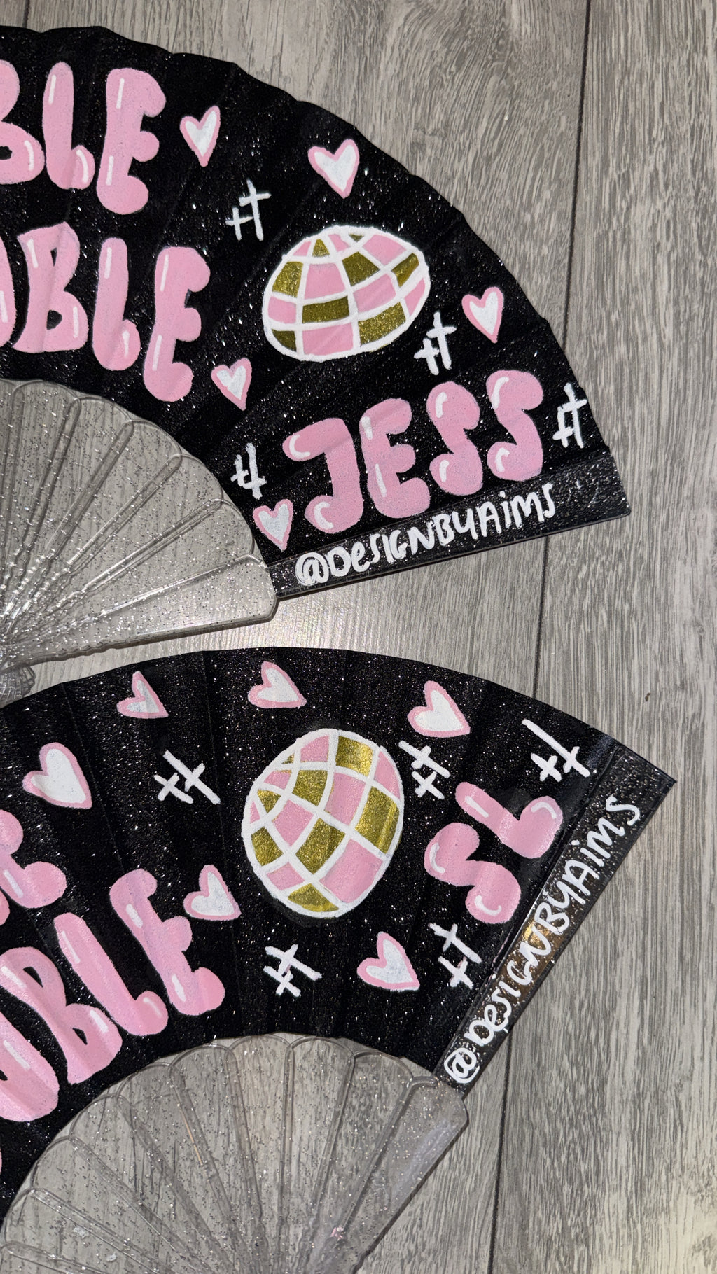 Double Trouble Name Fans (Put in notes what names & Colours You’d Like)