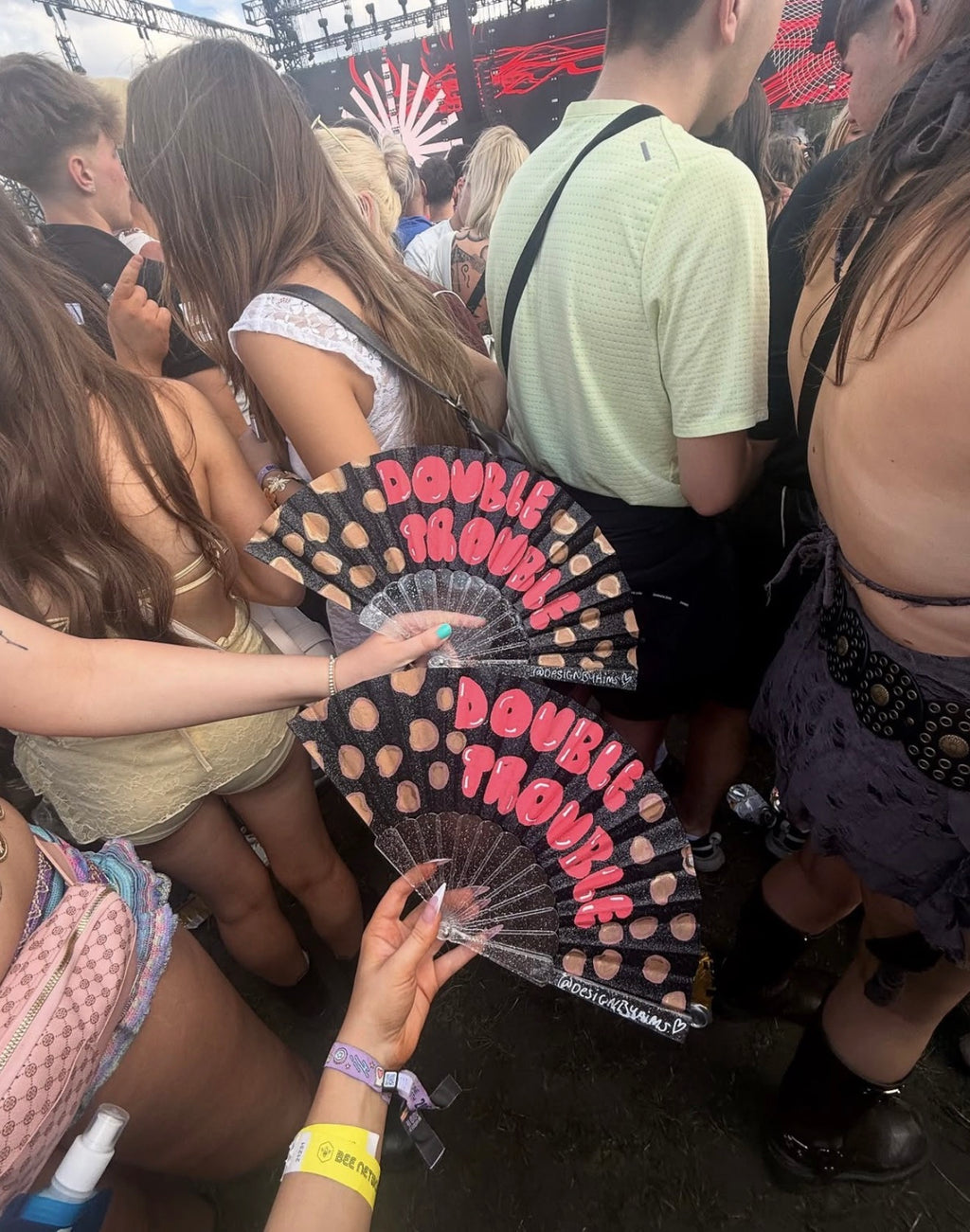 Double Trouble Cheetah Print Fans